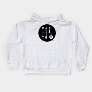 FASTER™ Shift Gate Logo Black Kids Hoodie